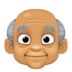 👴🏽 old man: medium skin tone display on Facebook